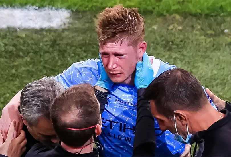 Kevin De Bruyne sufre doble fractura de rostro, &iquest;se perder&aacute; la Eurocopa?