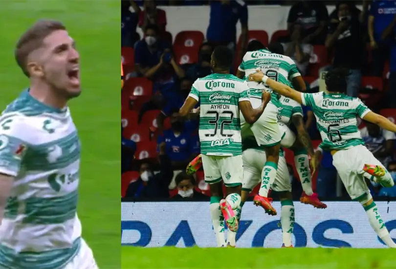 &iexcl;Boo! Diego Vald&eacute;s anota un GOLAZO ante Cruz Azul antes del descanso