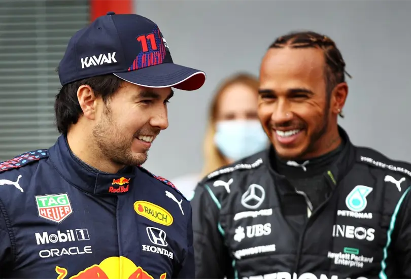 Checo relata c&oacute;mo fue tener a Hamilton como perseguidor en GP Azerbaiy&aacute;n  