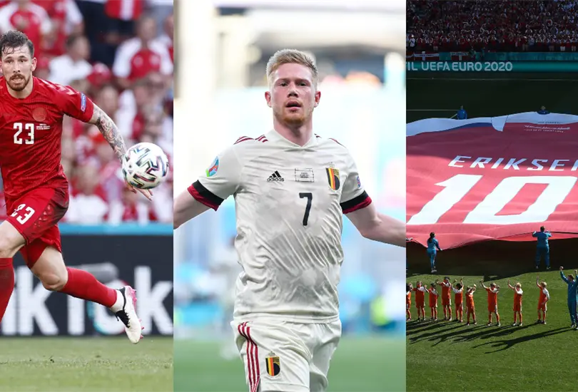 De Bruyne, el handicap y el homenaje a Eriksen brillan en el Dinamarca-Bélgica De Bruyne, el handicap y el homenaje a Eriksen brillan en el Dinamarca-Bélgica