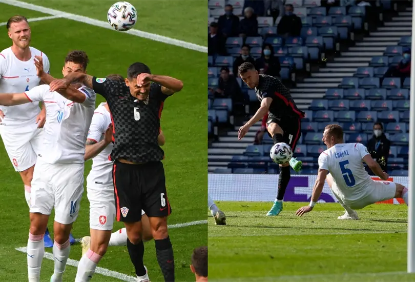 El GOLAZO de Perisic y la nariz rota de Schick roban reflectores en el Croacia-Rep&uacute;blica Checa