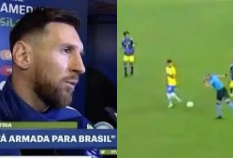Aficionados recuerdan palabras de Messi tras la polémica victoria de Brasil Aficionados recuerdan palabras de Messi tras la polémica victoria de Brasil