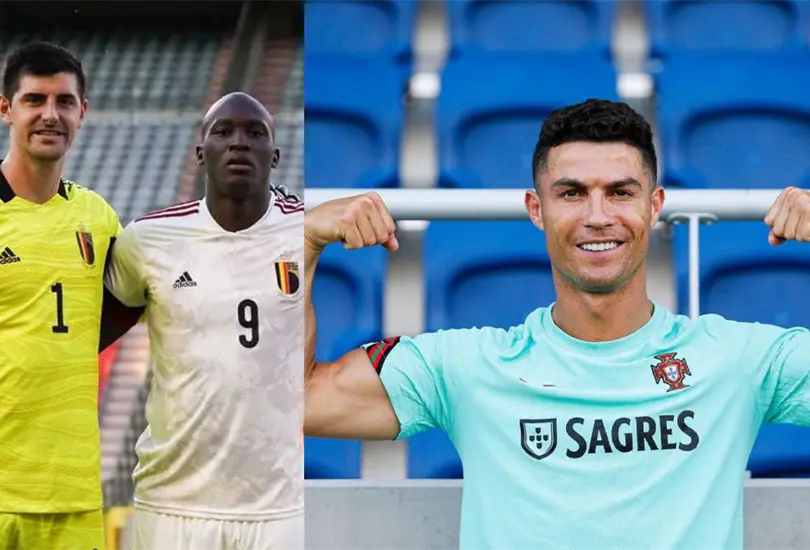 Courtois y Lukaku aseguran estar en mejor forma que Cristiano Ronaldo Courtois y Lukaku aseguran estar en mejor forma que Cristiano Ronaldo