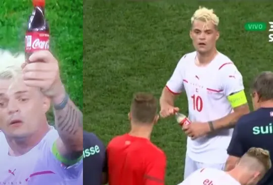 Granit Xhaka toma refresco ante Francia y desata las reacciones