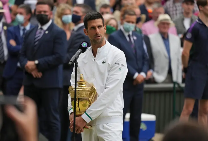 Djokovic logra su título 20 de Grand Slam y en redes lo reconocen Djokovic logra su título 20 de Grand Slam y en redes lo reconocen