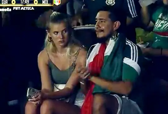 ¿Por qué estaba enojada la novia del Toluco en el México vs Guatemala?