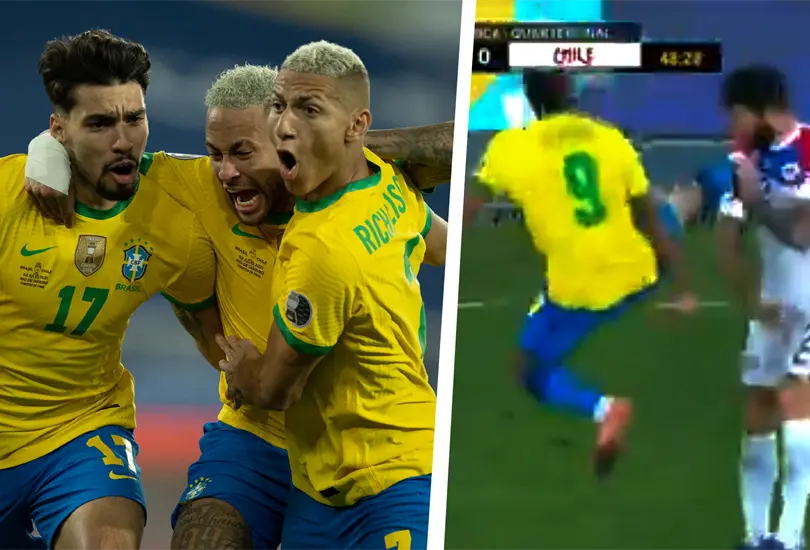 Con un gol y un expulsado, Brasil avanza a semifinales de Copa Am&eacute;rica