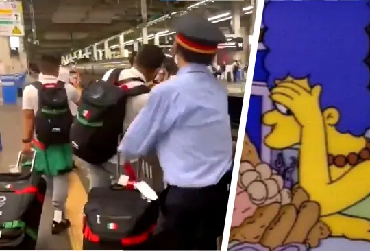 Seleccionados mexicanos intentan fotografiar al tren bala de Japón Seleccionados mexicanos intentan fotografiar al tren bala de Japón