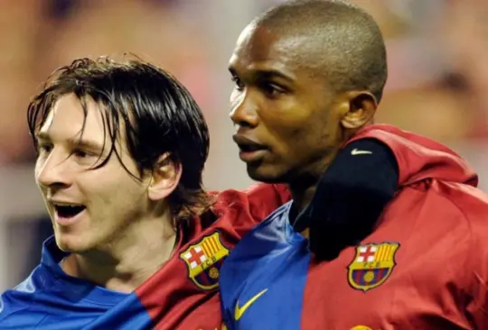 Messi jugó conmigo, yo no jugué con Messi, reitera Samuel Etoo