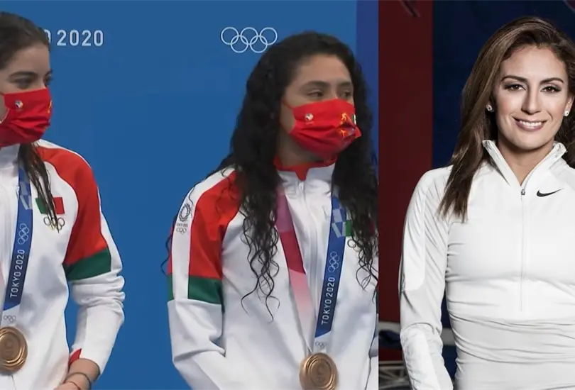 Paola Espinosa celebra el triunfo de Alejandra Orozco y Gaby Agúndez Paola Espinosa celebra el triunfo de Alejandra Orozco y Gaby Agúndez