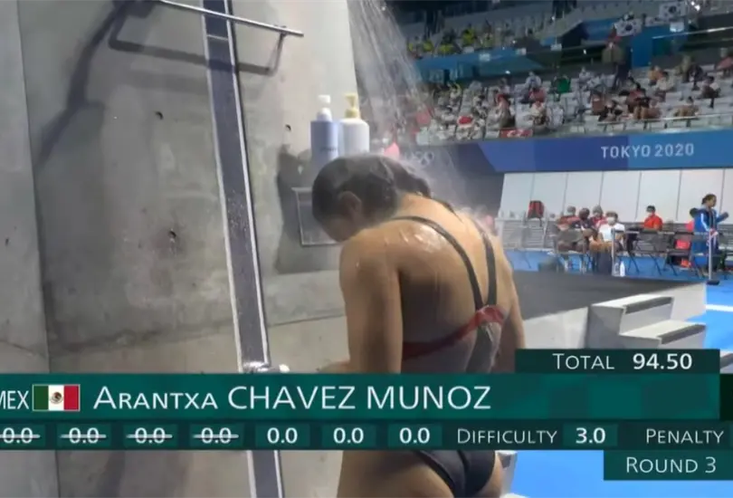 El clavado fallido de Arantxa Ch&aacute;vez que la dej&oacute; fuera de Tokio 2020