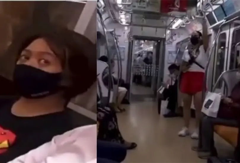 Valeria Marín canta en el tren de Tokio y los pasajeros no lucieron muy contentos Valeria Marín canta en el tren de Tokio y los pasajeros no lucieron muy contentos