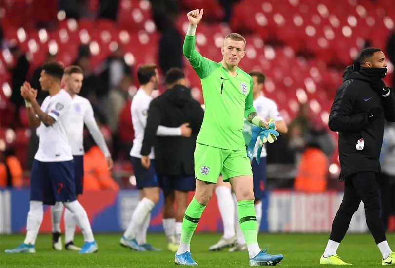 Pickford, a 90 minutos de hacer doblemente historia con Inglaterra Pickford, a 90 minutos de hacer doblemente historia con Inglaterra