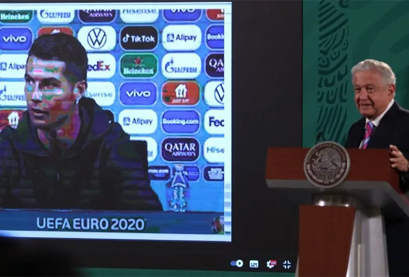 &iquest;Por qu&eacute; AMLO habl&oacute; de Cristiano Ronaldo en la conferencia matutina?