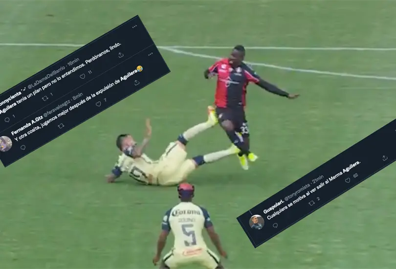 Emanuel Aguilera, h&eacute;roe y villano en la victoria del Am&eacute;rica