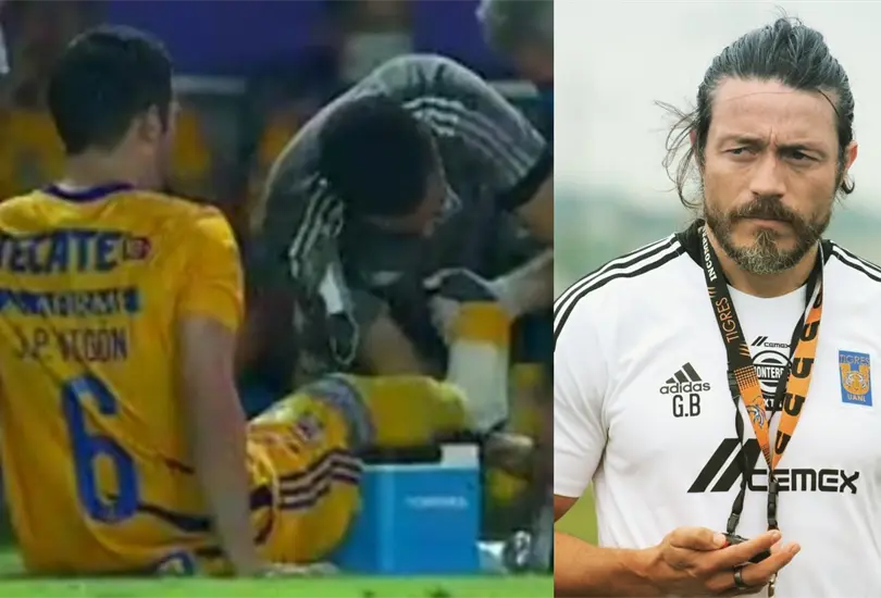 Giber Becerra, se&ntilde;alado por las 3 lesiones de Tigres en 25 minutos