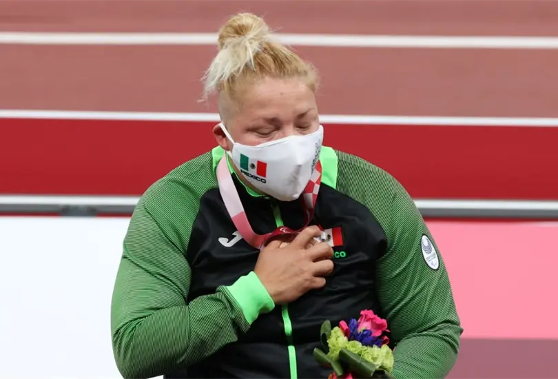 Estoy muy contenta, dice Rosa María Guerrero tras ganar bronce en Tokio 2020 Estoy muy contenta, dice Rosa María Guerrero tras ganar bronce en Tokio 2020