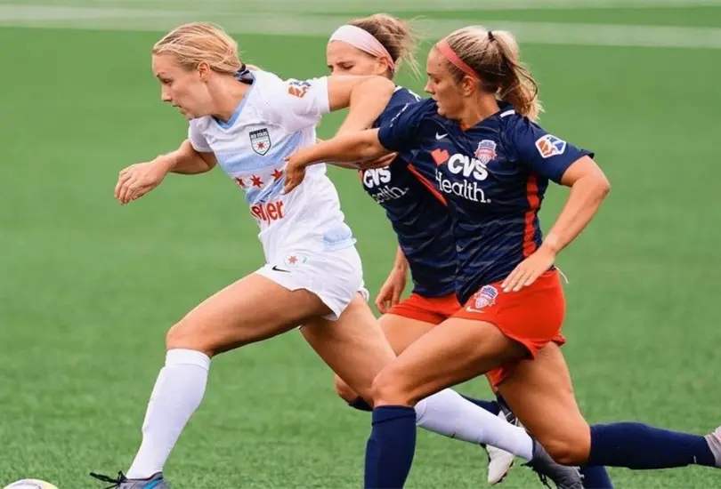 Sarah Luebbert, la extranjera del Am&eacute;rica que jug&oacute; el d&iacute;a de su anuncio