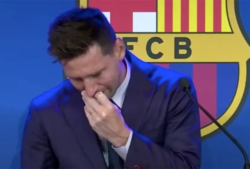 Messi, destrozado, se despide del Barcelona: Es el momento m&aacute;s dif&iacute;cil