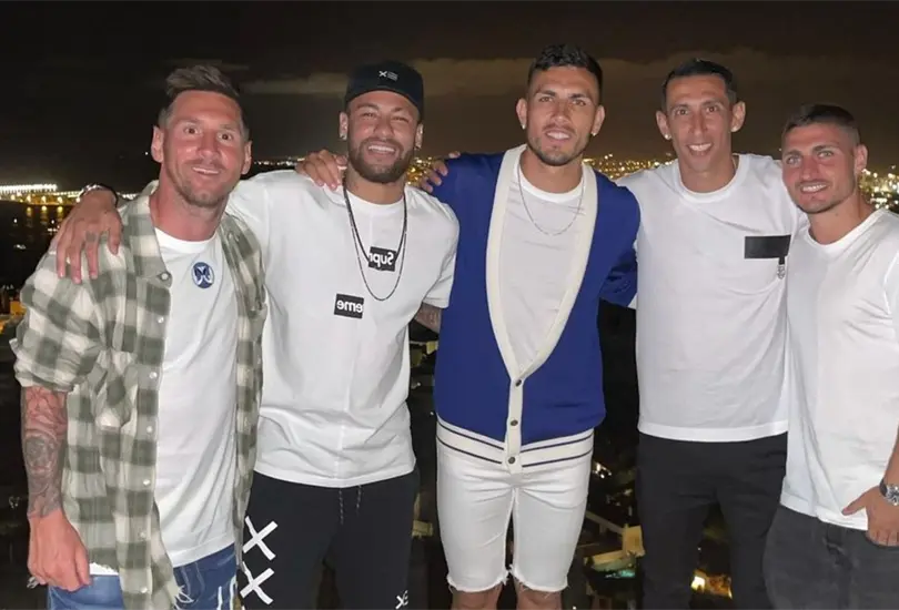 Messi asegura que se exager&oacute; su foto con los jugadores del PSG: Fue una casualidad