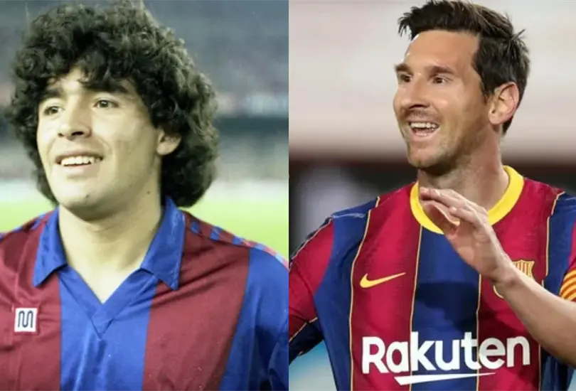 Maradona pronostic&oacute; que Messi se ir&iacute;a mal del Barcelona 