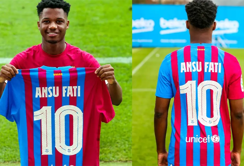 Ansu Fati portar&aacute; el n&uacute;mero 10 en el Barcelona y se une a estos cracks