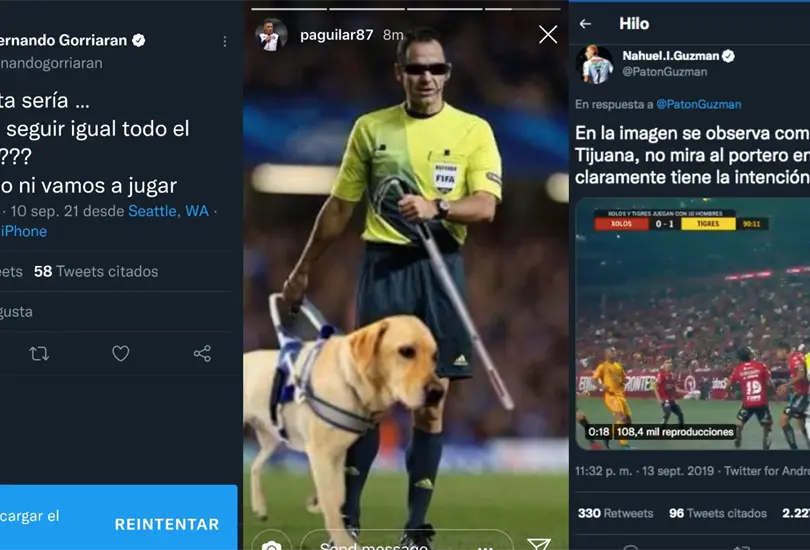 Futbolistas de la Liga MX que se quejaron del arbitraje en redes sociales Futbolistas de la Liga MX que se quejaron del arbitraje en redes sociales
