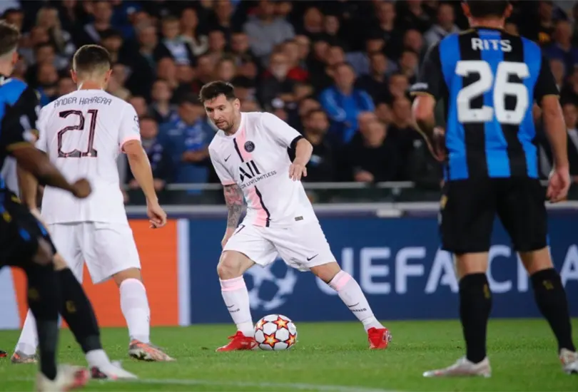 &iquest;Y el tridente? Club Brujas empata al PSG con Messi, Neymar y Mbapp&eacute; en la cancha