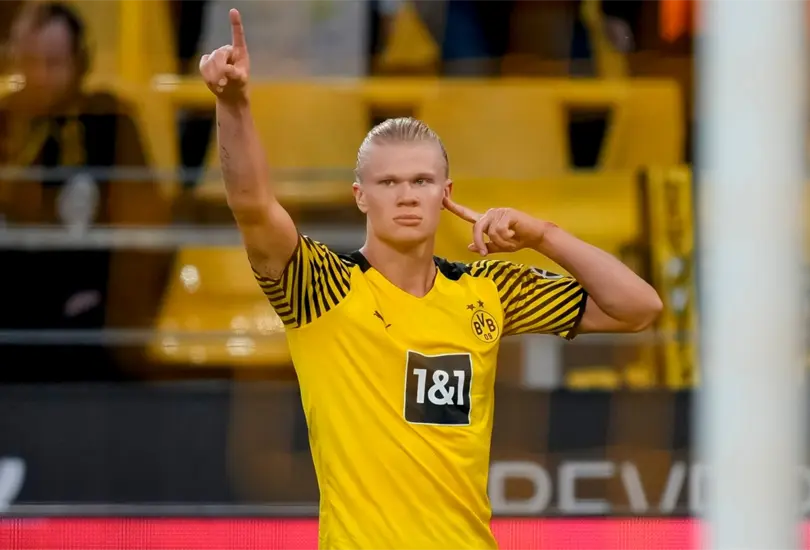 Haaland marca un golazo ante el Unión Berlín; lleva siete juegos sin dejar de anotar Haaland marca un golazo ante el Unión Berlín; lleva siete juegos sin dejar de anotar
