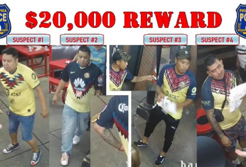 Policía de Filadelfia identifica a 3 presuntos asesinos del aficionado de América Policía de Filadelfia identifica a 3 presuntos asesinos del aficionado de América