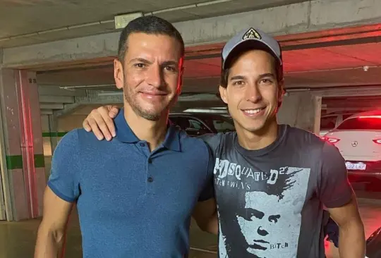 Jaime Lozano visita a Diego Lainez en el Benito Villamarín