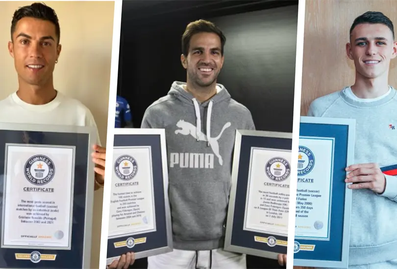 Futbolistas con un R&eacute;cord Guinness