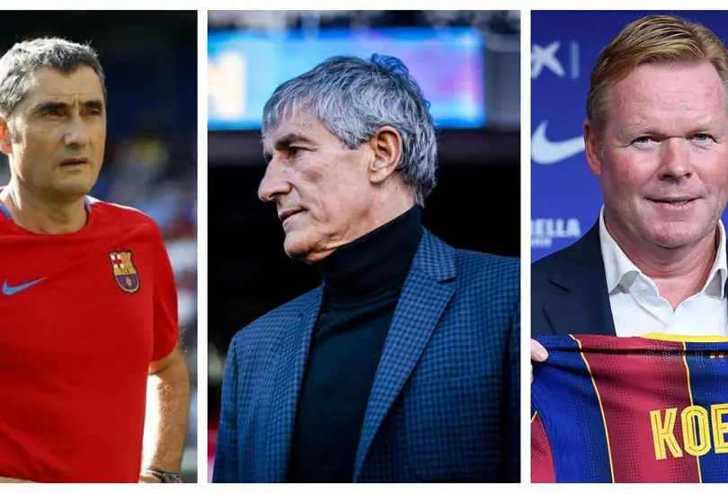 T&eacute;cnicos del Barcelona que han sido humillados en Europa tras la salida de Guardiola