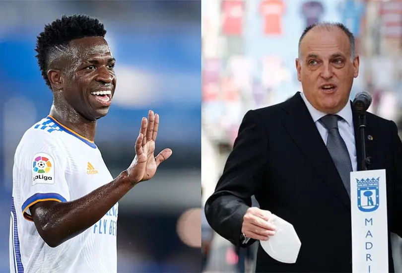 Se fue Messi, pero tenemos a Vinicius; dice Javier Tebas, presidente de LaLiga Se fue Messi, pero tenemos a Vinicius; dice Javier Tebas, presidente de LaLiga