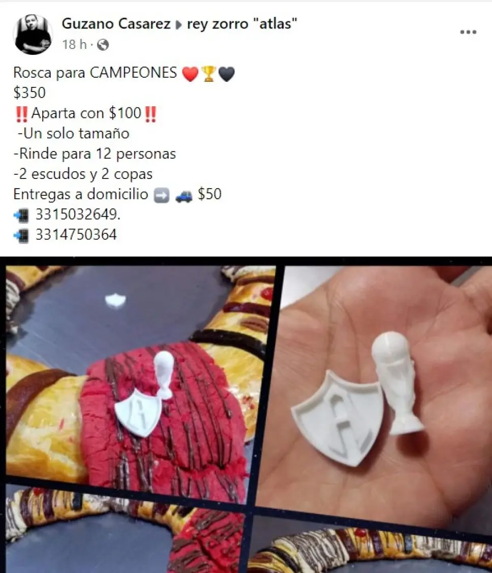 La rosca se vende en una panadería de Guadalajara. (Especial aztecajalisco.com)