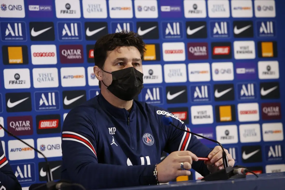 El entrenador Mauricio Pochettino habló de Lionel Messi. (Twitter @PSG_espanol)