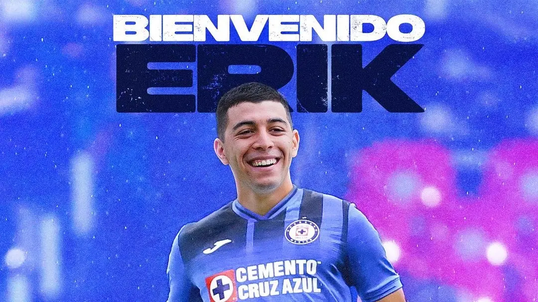 Erik Lira es uno de los fichajes de Cruz Azul para el Clausura 2022.