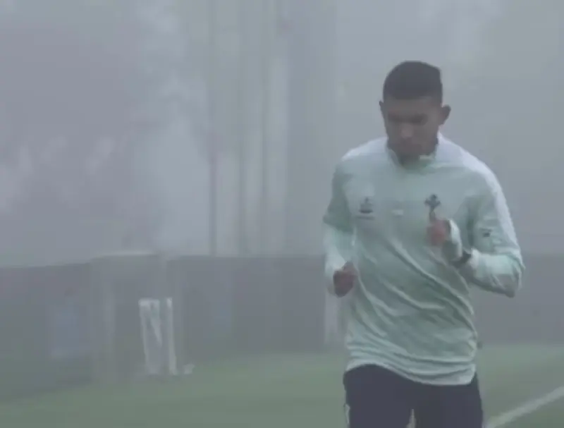 Orbelín Pineda entreno desde el primer día que llegó al Celta.