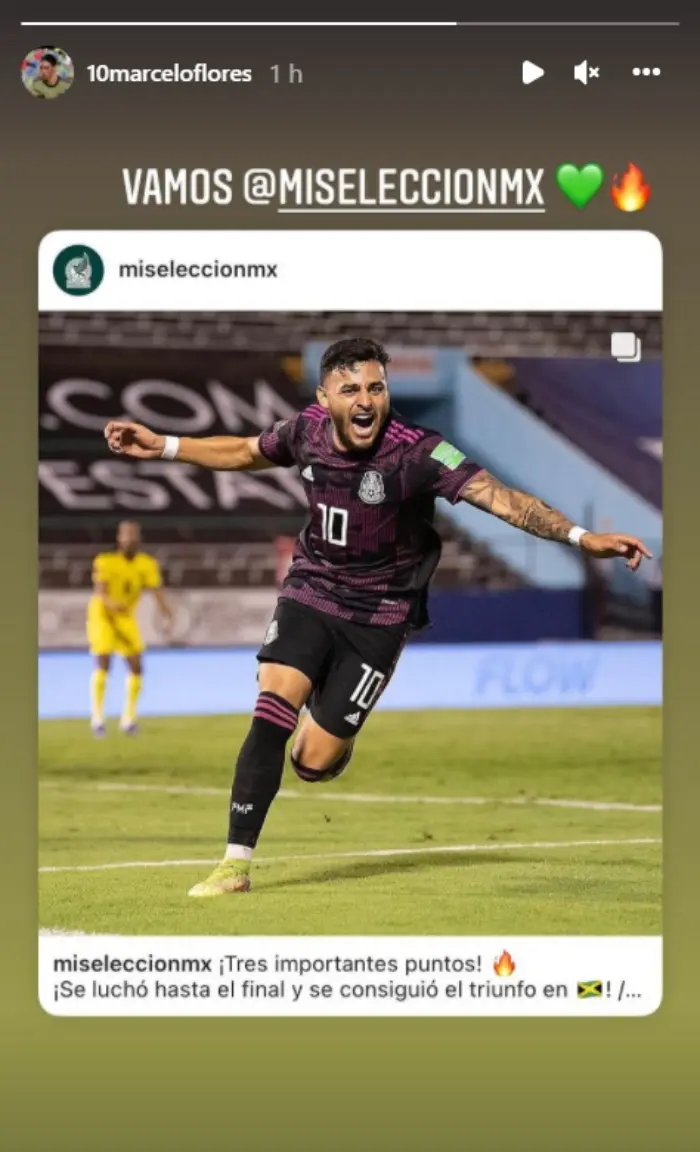 Marcelo Flores compartió esta historia en Instagram.