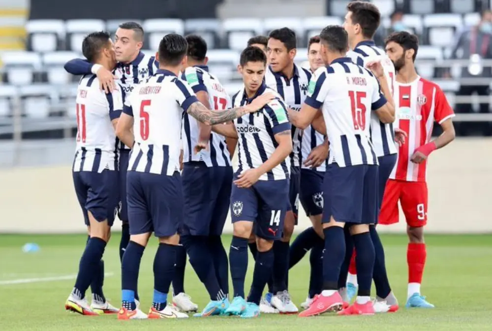 Rayados goleó al Al Jazira en el Mundial de Clubes. (Twitter @rayados)