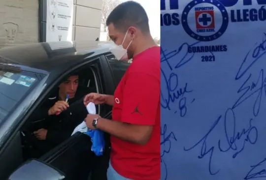 Aficionados al Cruz Azul ya le piden autógrafos a Erik Lira