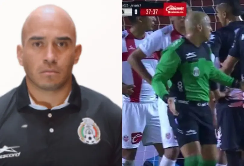 &Aacute;rbitro de Liga Expansi&oacute;n se viraliza: dejen me recupero, cab..., fueron 3 contragolpes