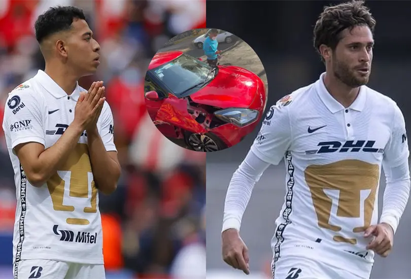 Sufren accidente automovilístico dos jugadores de Pumas; se dirigían a entrenar Sufren accidente automovilístico dos jugadores de Pumas; se dirigían a entrenar