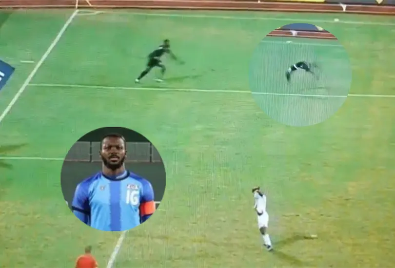 El festejo del portero Herv&eacute; Koffi, con salto mortal, que se hizo viral en la Copa Africana