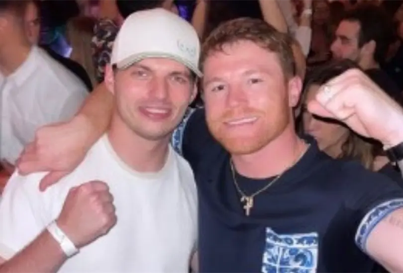 Canelo &Aacute;lvarez y Max Verstappen disfrutan de una noche al ritmo de Luis Miguel