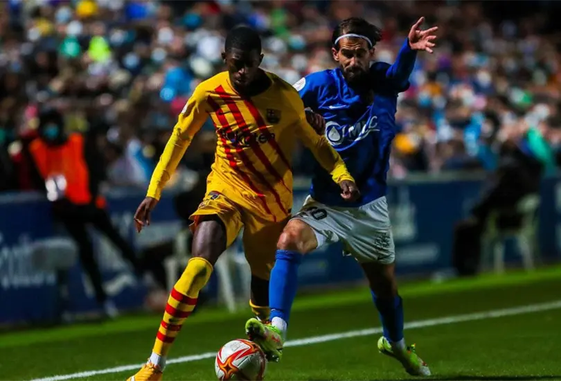 Barcelona sufre pero avanza en Copa del Rey de la mano de Dembélé Barcelona sufre pero avanza en Copa del Rey de la mano de Dembélé