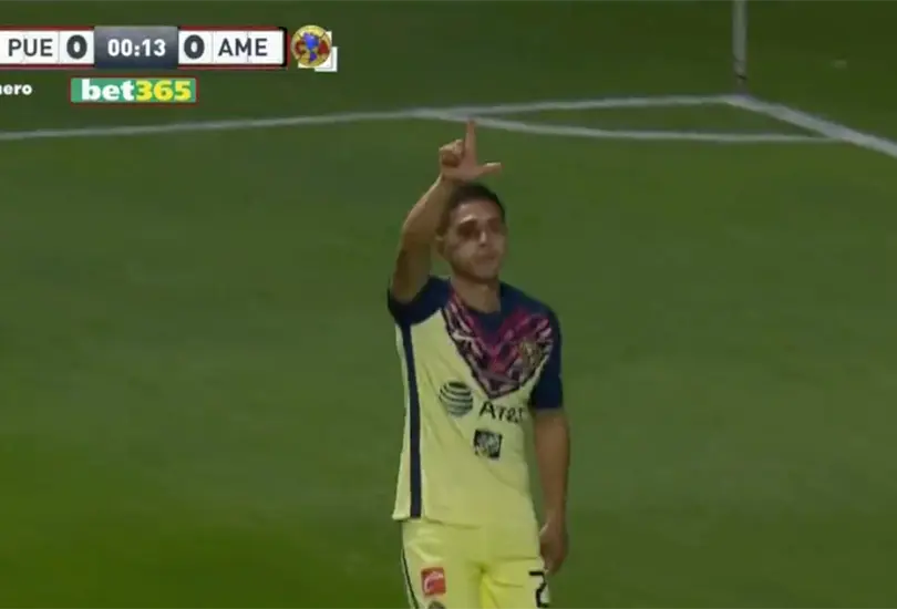 Salvador Reyes pone adelante al Am&eacute;rica a los 10 SEGUNDOS de juego