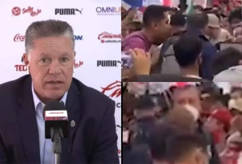 Ricardo Peláez tuvo un altercado con un aficionado de Chivas a su llegada a la capital mexicana. Ricardo Peláez tuvo un altercado con un aficionado de Chivas a su llegada a la capital mexicana.