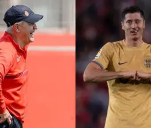 Javier Aguirre y el Mallorca caen ante el Barcelona de Robert Lewandowski