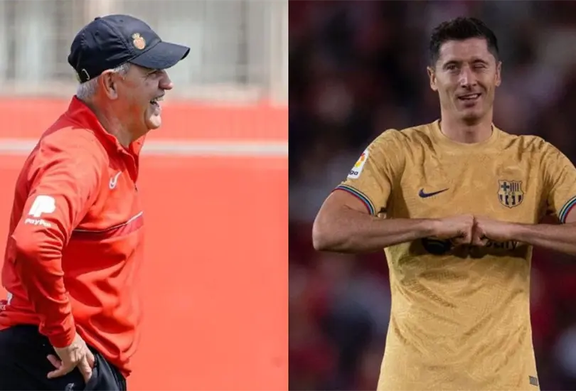 Javier Aguirre destac&oacute; la peligrosidad de Robert Lewandowski en las filas del Barcelona.